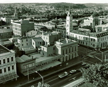 Sturt St from Town Hall tower 1970s