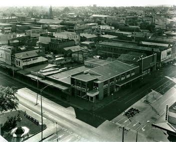 Armstrong & Sturt St from Town Hall tower 1970s