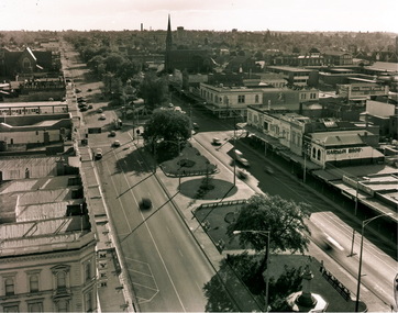 Sturt St looking west from Town Hall tower 1970s