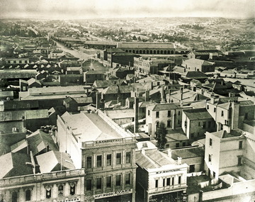 Town Hall tower looking north 1870s