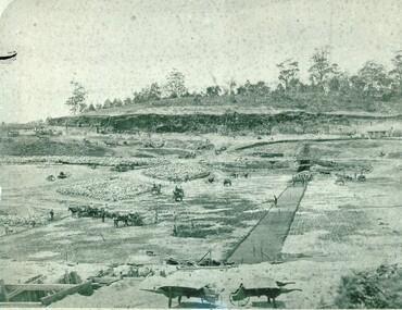Gong Going Reservoir construction circa 1875