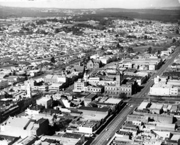 Aerial view looking south over Ballarat