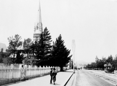 St Andrews Kirk Sturt St Ballarat (horse drawn tram)