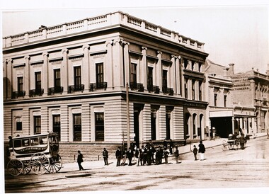 Bank building cnr Sturt & Lydiard St Sth (now Commonwealth Bank)