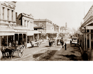 Bridge St Ballarat from Earl of Zetland hotel looking west