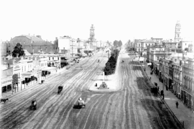 Looking East from Grenville St Ballarat
