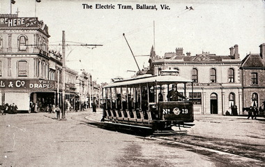 Entrance to Bridge St Ballarat & Electric Tram