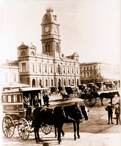 Town Hall & cabbies Sturt St Ballarat