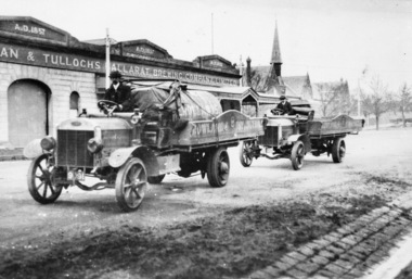 Trucks outside Ballarat Brewing Company