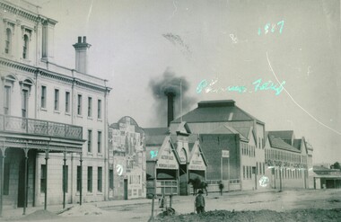 View of Doveton St South, featuring Brophy's Hotel and Phoenix Foundry