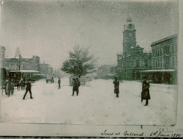 Snow in Ballarat 22 June 1887