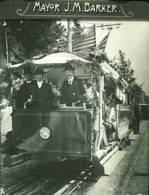 Mayor Barker and Tram