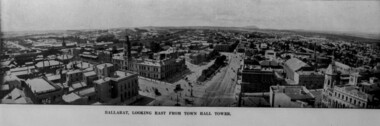 Panorama looking east from Town Hall tower