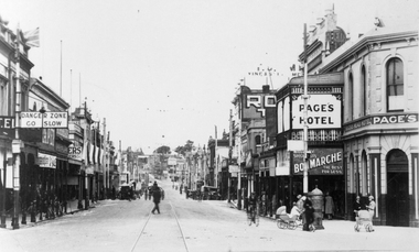 Bridge St From Grenville St Looking East circa 1928