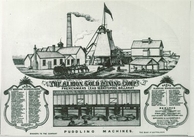 Albion Mine Lithograph