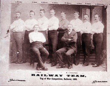 Railway team Tug of War, 1892
