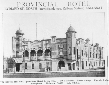 Provincial Hotel Advert
