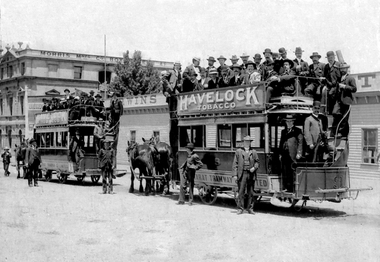 Visit of Melbourne Pressmen to Ballarat circa 1900
