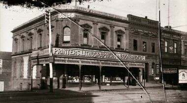 Niven Lithograhers Lydiard St Nth cnr Mair St