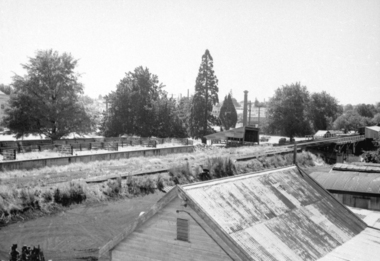 View across old Holding yards and Railway siding