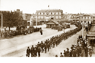 Funeral for Beaufort train diaster 1908