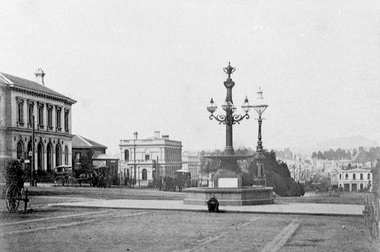 Looking down Sturt St from Lydiard St Nth Side