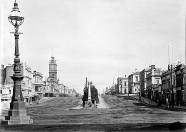 Looking west from Grenville St circa 1887