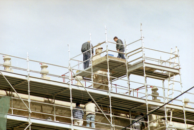 Rebuilding Minerva Statue 2002