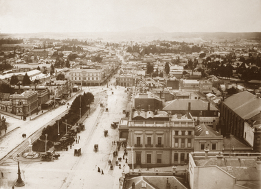 Sturt St from Town Hall tower looking east