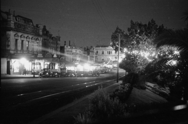 Sturt St North side night shot 1938