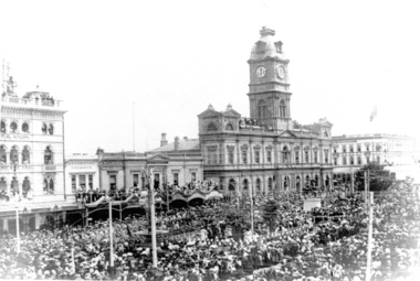 Unveiling Horse Statue