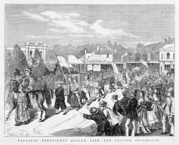 Ballarat Benevolent Asylum Fete Chinese Procession