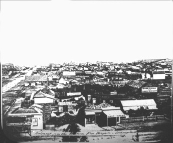 Ballarat from Fire Station Looking south 1864