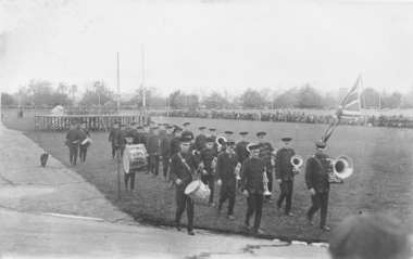 Band at City Oval 1922