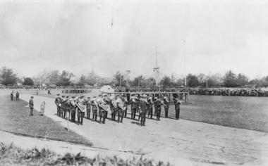 Band at City Oval 1922