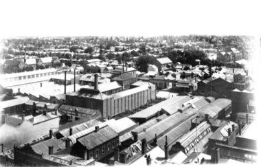 Looking over Doveton St Sth