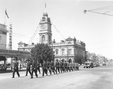 Fire Brigade member funeral in Armstrong St Nth 1960's