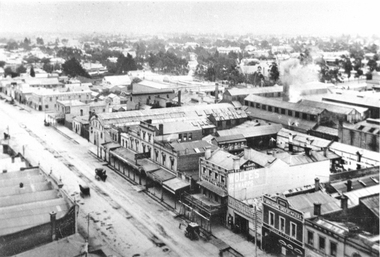 Looking Down Armstrong St Sth from Town Hall 1872