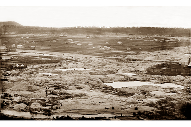 Looking toward Victoria Street from Black Hill c 1861