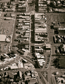 Aerial Bridge Mall modern aerial shot  1980's