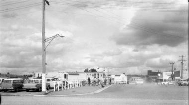 Looking East down Curtis St circa 1964
