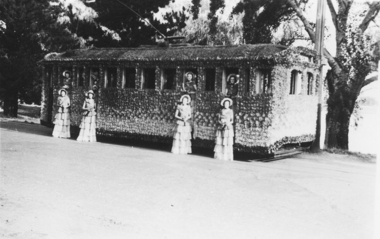 Girls & Decorated tram