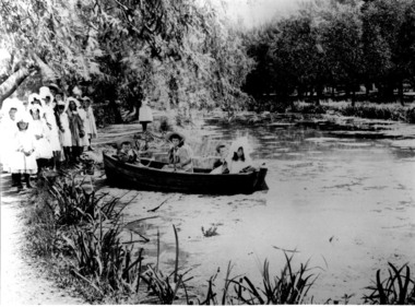 Children Lake Rowboat