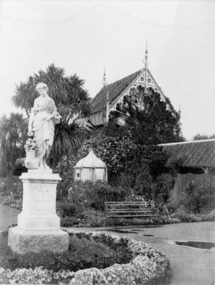 Fern House & Floral Statue