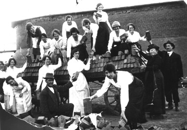 Lucas Girls Load Bricks at Selkirks