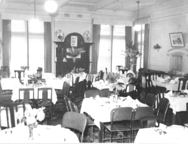 Inside Dining Room Provincial Hotel 1954