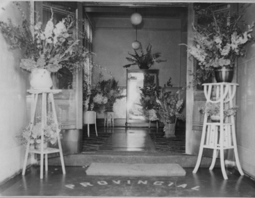 Inside foyer Provincial Hotel 1954