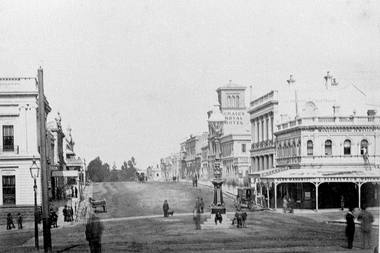 Looking down Lydiard St Sth