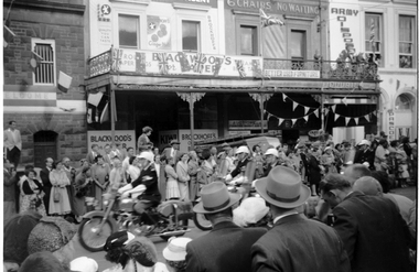 Lydiard St Railway Station block Queen Visit 1954