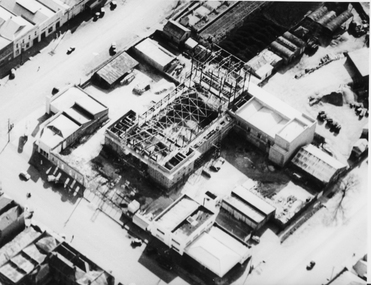 Aerial view buiding of Civic Hall 1960's